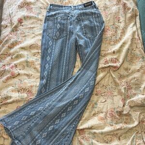 Shyanne Aztec Print Bell Bottoms.